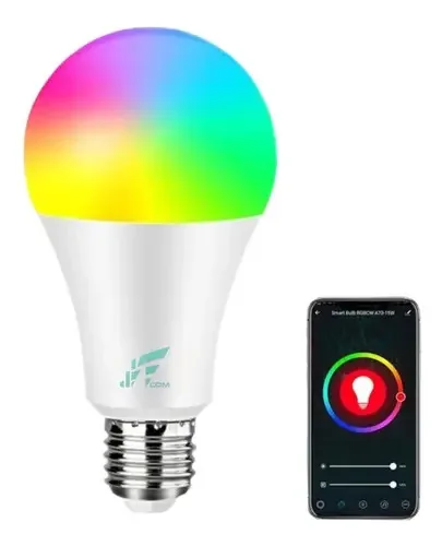 Lâmpada Rgb Colorida Inteligente Smart Wifi Alexa Google Cor da luz Branco-RGB
