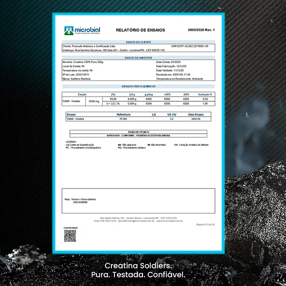 Foto 4 de Creatina 1kg Suplemento Monohidratada em pó 100%…