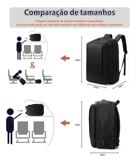 Foto 4 de Mochila jiesipote À Prova D'água Reforçada…