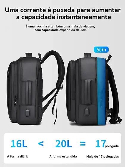 Foto 5 de Mochila jiesipote À Prova D'água Reforçada…