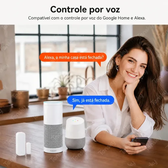 Foto 5 de Tensky Sensor Wi-Fi para portas WF108WT - Branco