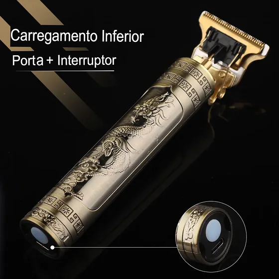 Foto 4 de Máquina De Cortar Cabelo E Aparador De Barba Dr…