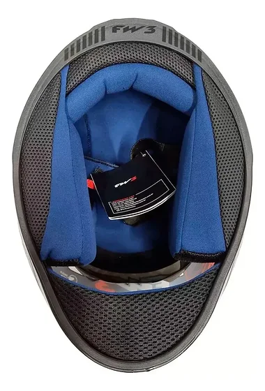 Foto 3 de Capacete Moto Fw3 Gtx Fox Óculos Solar Interno…