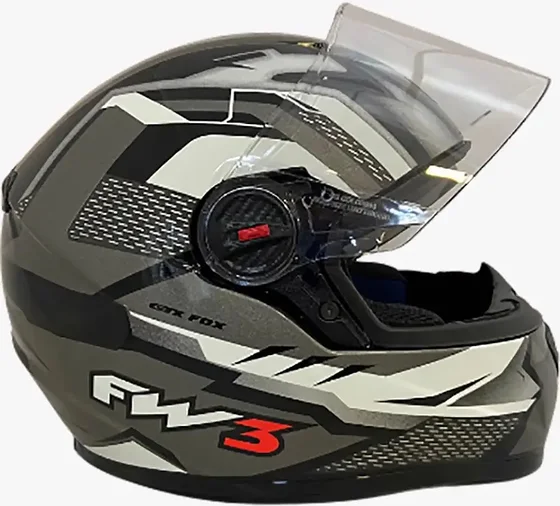 Foto 5 de Capacete Moto Fw3 Gtx Fox Óculos Solar Interno…