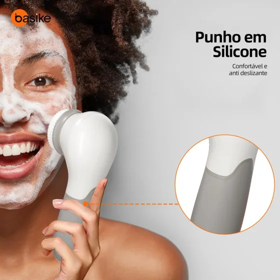 Foto 4 de Escova de Limpeza Facial Elétrica Basike 3 em 1…