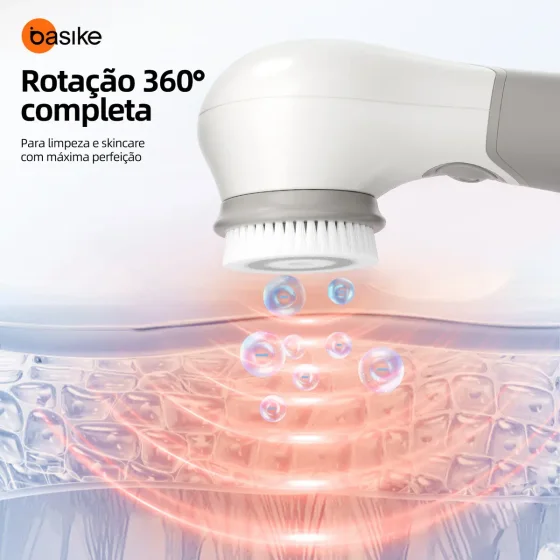 Foto 5 de Escova de Limpeza Facial Elétrica Basike 3 em 1…