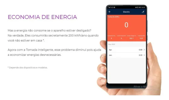 Foto 3 de Tomada Inteligente Smart Wifi Controle Automação…