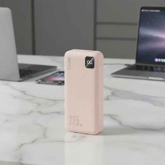 Foto 5 de Power Bank Basike 20000mAh Rosa, Carga Rápida…