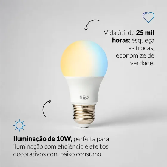 Foto 5 de Lampada Led Pera Smart Inteligente Wi Fi 10w…
