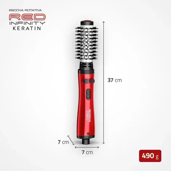 Foto 4 de Mondial ERB11KR Infinity Keratin Escova Rotativa…