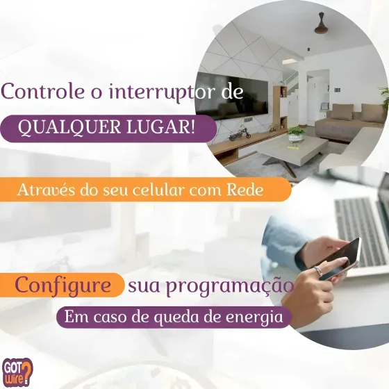 Foto 4 de Tomada Inteligente Wi-Fi Smart Bivolt Com…