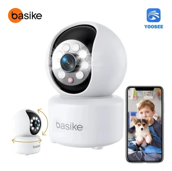 Babá Eletrônica Monitor Inteligente Câmera Segurança WIFI Interna 360° Full HD, Visão…