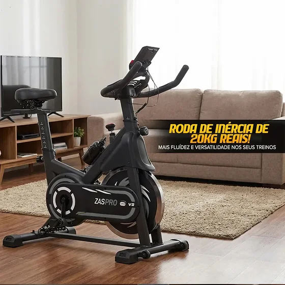Foto 3 de Bicicleta Ergométrica Spinning 20kg Zaspro V2…