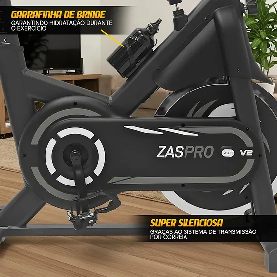 Foto 5 de Bicicleta Ergométrica Spinning 20kg Zaspro V2…